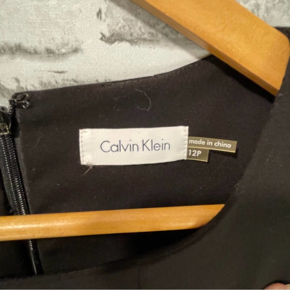 Calvin Klein Mod Fit & Flare Sleeveless Dress Size 12P - Picture 6 of 13